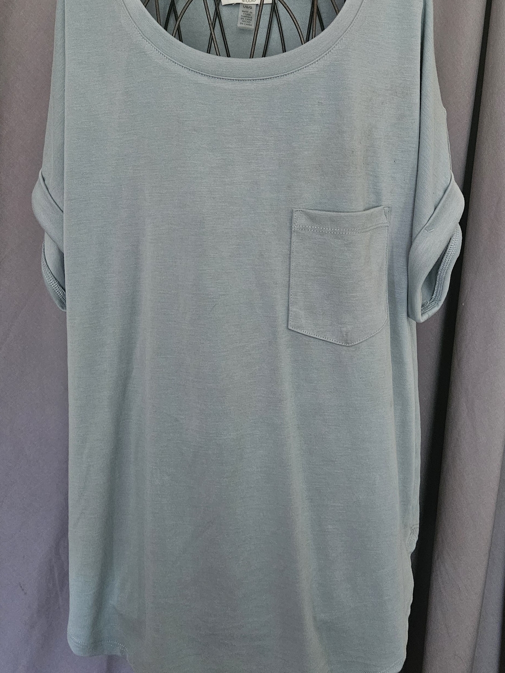 Cable & Gauge Light Blue Short-Sleeve Pocket Tee